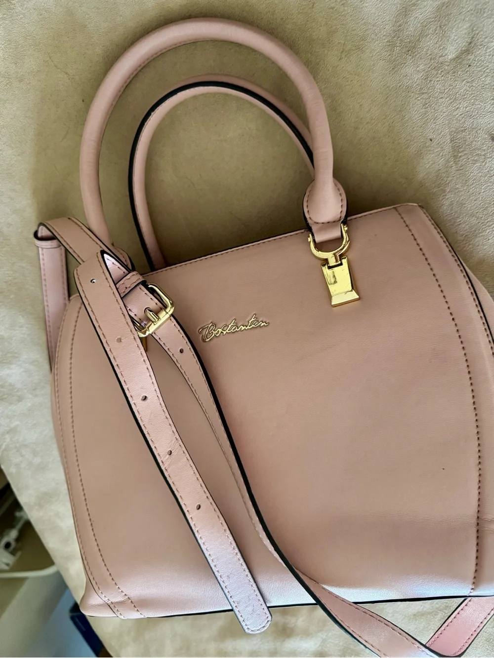 Pink Bostanten Leather Bag